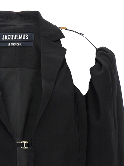 Shop Jacquemus La Veste Galliga Blazer In Black