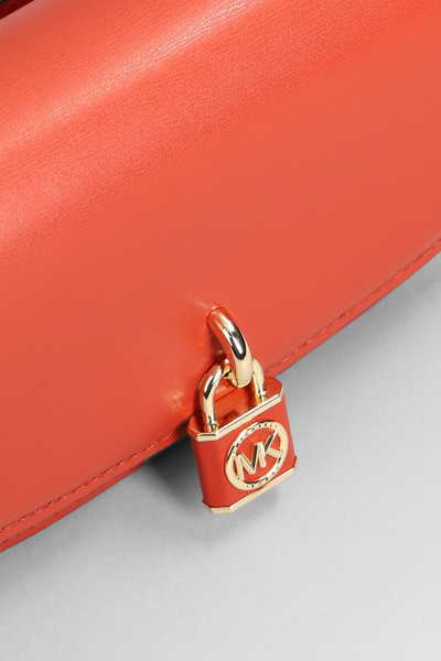 Shop Michael Kors Mila Shoulder Bag In Red Leather