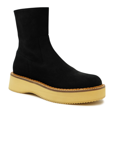 Paloma Barceló Paloma Barcelo Suede Simone Crosta Boots In Black