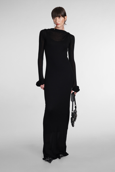 Shop Blumarine Dress In Black Viscose