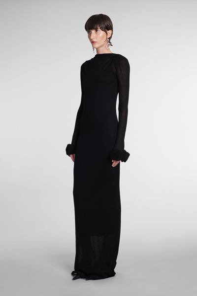 Shop Blumarine Dress In Black Viscose
