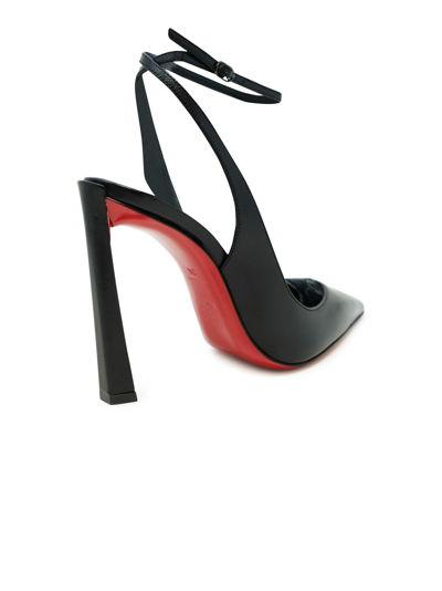 Shop Christian Louboutin Black Kid/lining Condora Strap 100