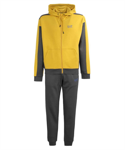 Shop Ea7 Tracksuit In Yellow