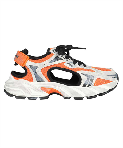 Shop Heron Preston Block Stepper Sandal Sneakers In Orange