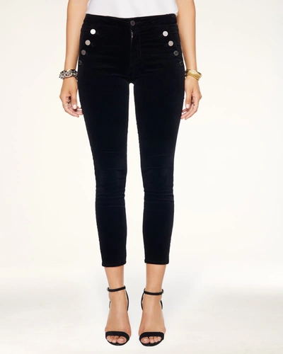 Shop Ramy Brook Helena High-rise Skinny Jean In Black Velvet