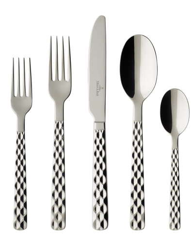 Shop Villeroy & Boch Boston Cutlery 5 Piece Place Setting Flatware In Silver