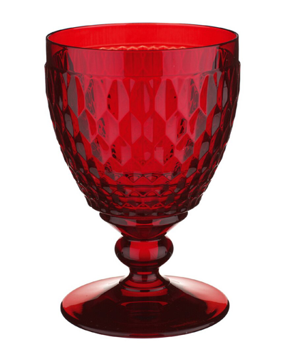 Shop Villeroy & Boch Boston Colored Water Goblet In Red