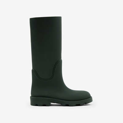 Shop Burberry Rubber Marsh High Boots In Vine