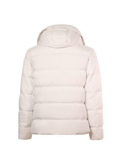 Shop Moorer Jacket - Jesse Stp In Bianco
