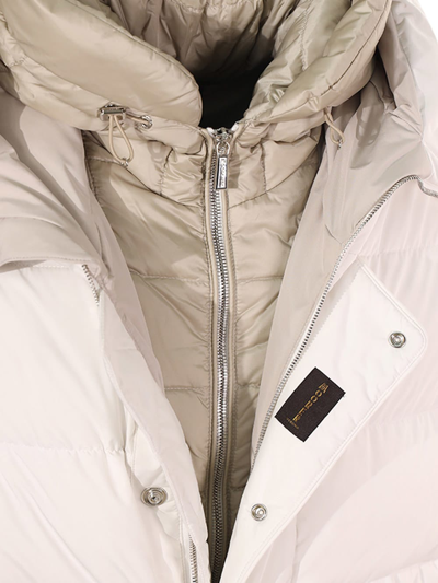 Shop Moorer Jacket - Jesse Stp In Bianco