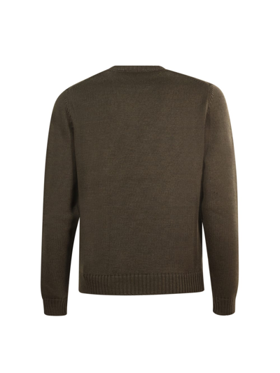 Shop Zanone Crew Neck Sweater In Verde