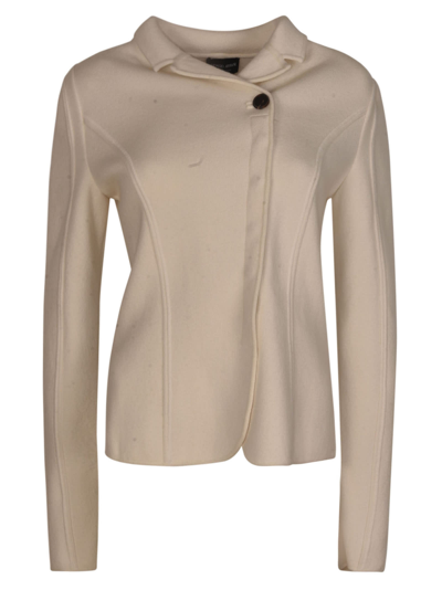 Shop Giorgio Armani Wrap Buttoned Jacket In U0n8
