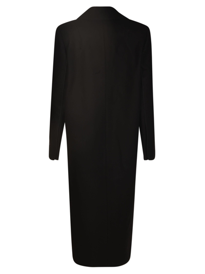 Shop Patou Long Tailored Coat In Black