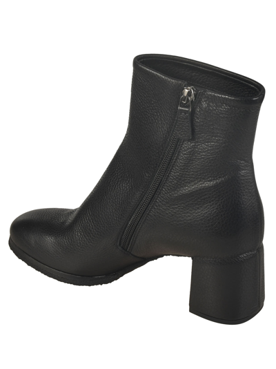 Shop Del Carlo Side Zip Boots In Black