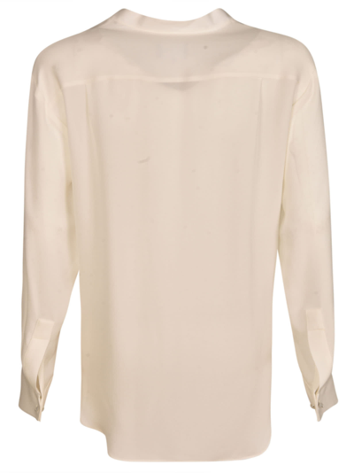 Shop Giorgio Armani Long-sleeved Blouse In U0bn