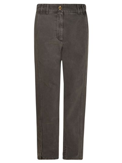 Shop Patou Cargo Trousers In Anthracite