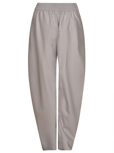 Shop Alessandro Vigilante Oversized Fit Trousers In Nude