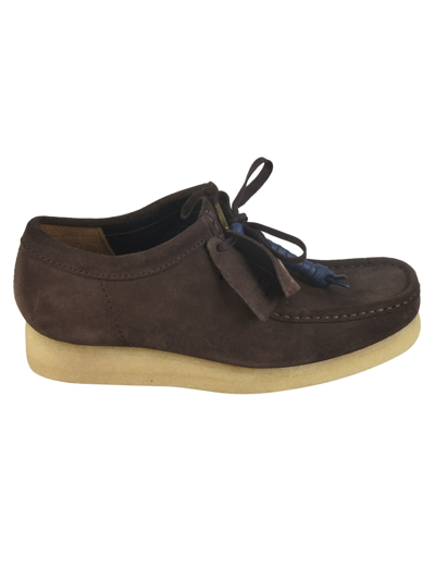 Shop Clarks Tag Detail Loafers In Brown