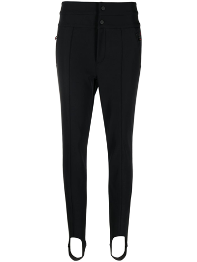 Perfect Moment Black Aurora Stirrup Leggings In Black