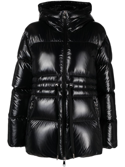 Shop Moncler Black Taleve Padded Coat