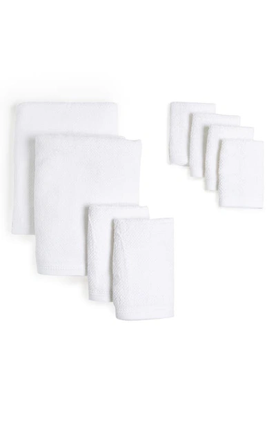 Shop Caro Home 8-piece Cotton Towel Bundle Set In White