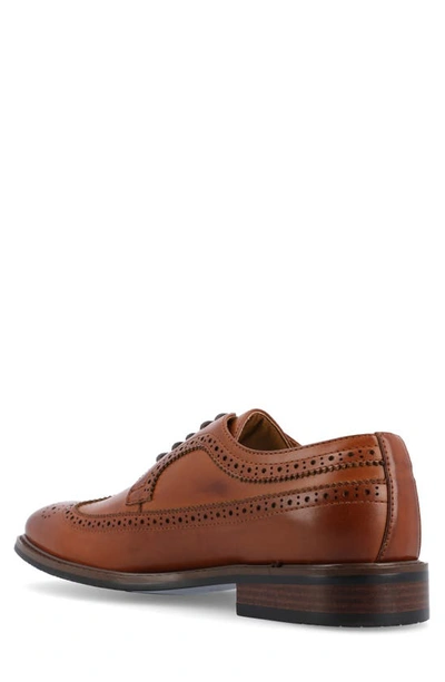 Vance Co. Gordy Wingtip Dress Shoe In Cognac