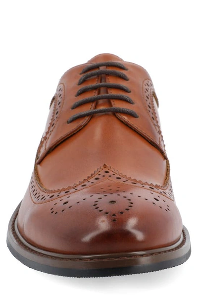 Vance Co. Gordy Wingtip Dress Shoe In Cognac