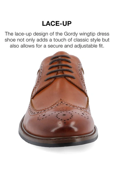 Vance Co. Gordy Wingtip Dress Shoe In Cognac