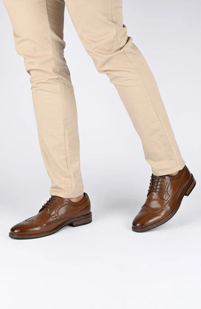 Vance Co. Gordy Wingtip Dress Shoe In Cognac