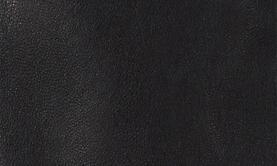 Shop Bruno Magli Logo Buckle Leather Gloves In Black