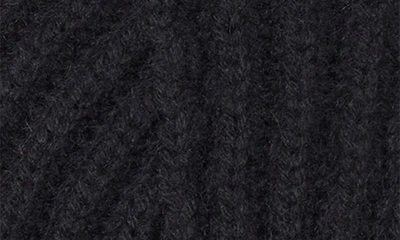 Shop Bruno Magli Cashmere Ribbed Knit Beanie In Black