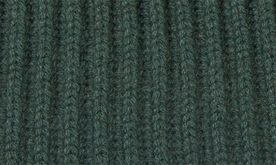 Shop Bruno Magli Cashmere Ribbed Knit Beanie In Green