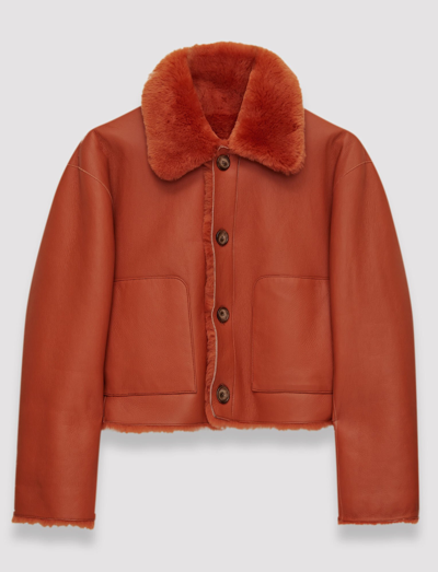 Joseph Alloway Reversible Shearling Jacket In Cinnamon
