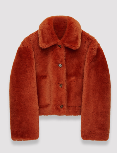 Joseph Alloway Reversible Shearling Jacket In Cinnamon