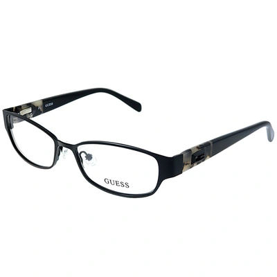 Shop Guess Gu 2412 Blk 52mm Unisex Rectangle Eyeglasses 52mm In Black