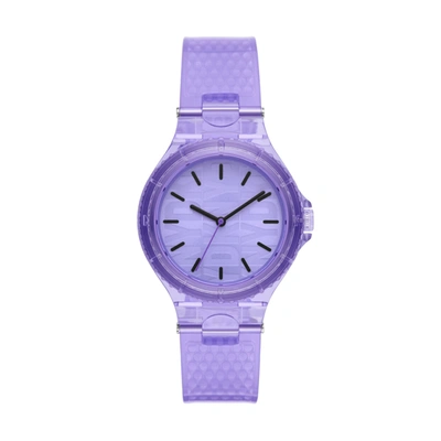Shop Dkny Women's Chambers Three-hand, Purple Nylon Watch