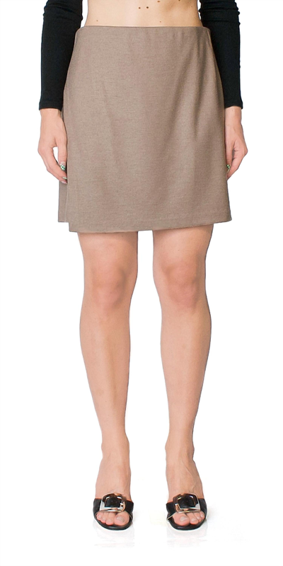 Shop Vince Asymmetric Paneled Skirt In Birch In Grey