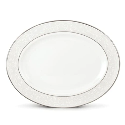Shop Lenox Opal Innocence 13" Oval Serving Platter, White