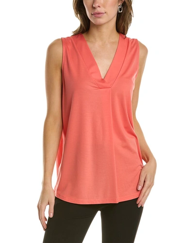 Shop Anne Klein Pleat Front Shell In Pink