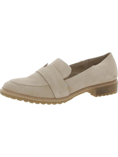 Shop Toms Mallory Womens Suede Flat Loafers In Multi