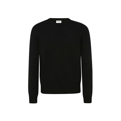 Shop Saint Laurent Cashmere Sweater In Noir