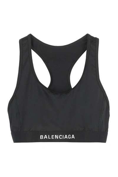 Shop Balenciaga Crop-top With Logo In Default Title