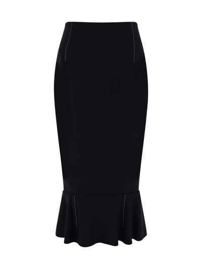 Shop Marni Longuette Skirt In 00n99