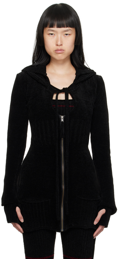 Ottolinger Black Extended Cardigan In Black