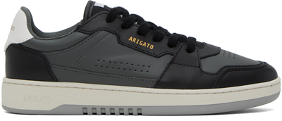 Shop Axel Arigato Gray & Black Dice Lo Sneakers In Grey/black