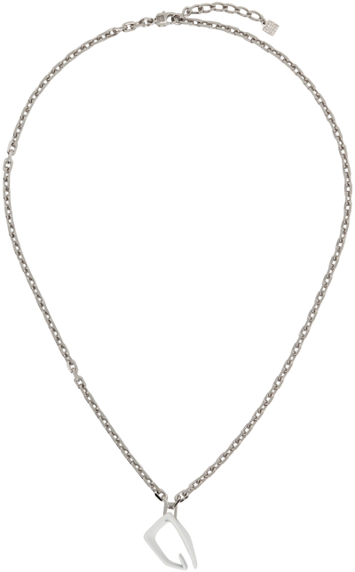 Shop Givenchy White Giv Cut Necklace In 104-optic White