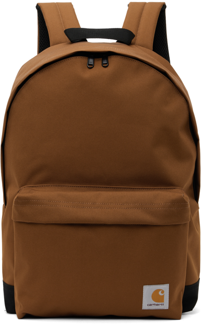 Shop Carhartt Brown Jake Backpack In Deep H Brown