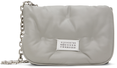Shop Maison Margiela Gray Small Glam Slam Bag In T8050 Calce