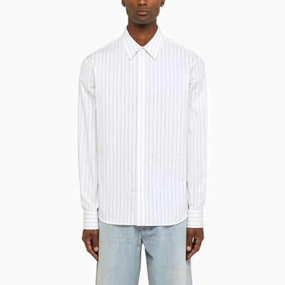Shop Bottega Veneta | White/black Striped Shirt