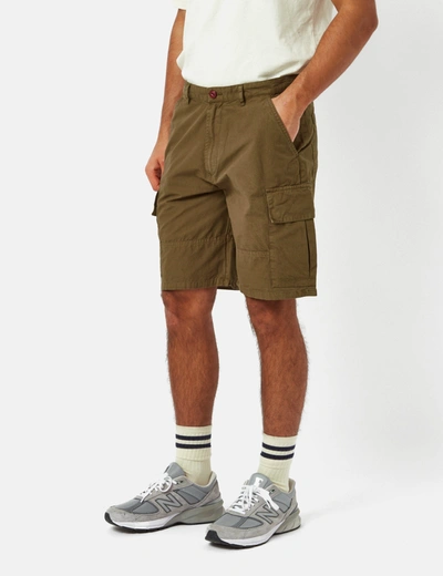Shop Barbour Essential Ripstop Cargo Shorts In Green